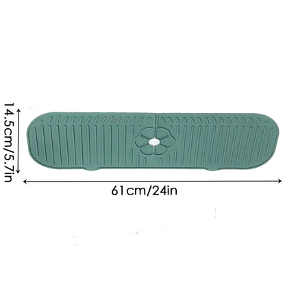 Kitchen Faucet Splash Pad Silicone Sink Faucet Splash Guard Mat Sponge Drain Pad Countertop Protector for Kitchen Bath Gadgets