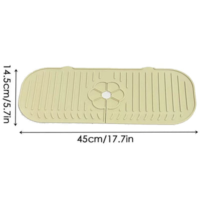 Kitchen Faucet Splash Pad Silicone Sink Faucet Splash Guard Mat Sponge Drain Pad Countertop Protector for Kitchen Bath Gadgets