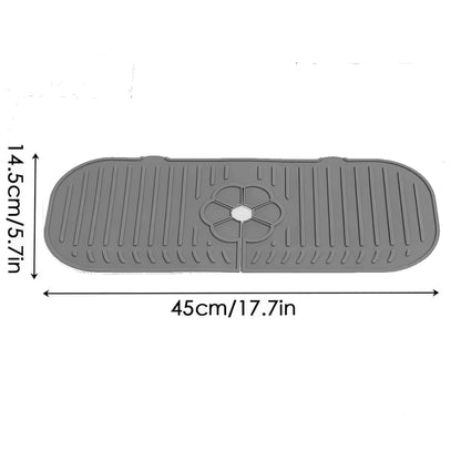 Kitchen Faucet Splash Pad Silicone Sink Faucet Splash Guard Mat Sponge Drain Pad Countertop Protector for Kitchen Bath Gadgets