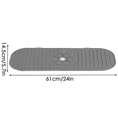 Kitchen Faucet Splash Pad Silicone Sink Faucet Splash Guard Mat Sponge Drain Pad Countertop Protector for Kitchen Bath Gadgets