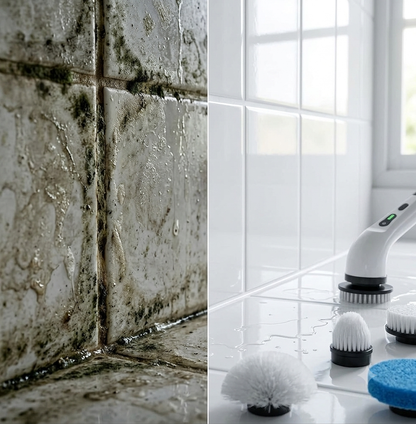 Brosse Nidun posée sur plan de travail salle de bain